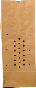 Sac de papier SOS
(fond carré) avec fenêtre perforée